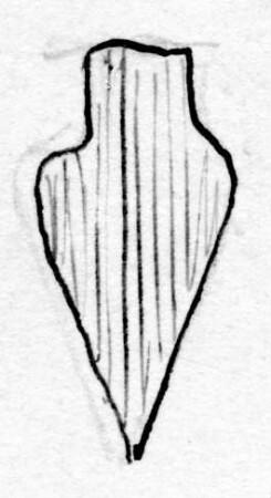 Fragment eines kleinen Messers