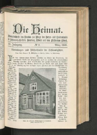 19. Jahrgang. No. 3. März 1909.