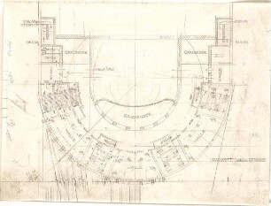 Hildebrand, Adolf von; Wien (Österreich); Theaterbau für Wien - Parkett (Grundriss UG)