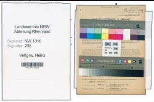 Entnazifizierung Heinz Veltges , geb. 12.04.1899 (Schneider)