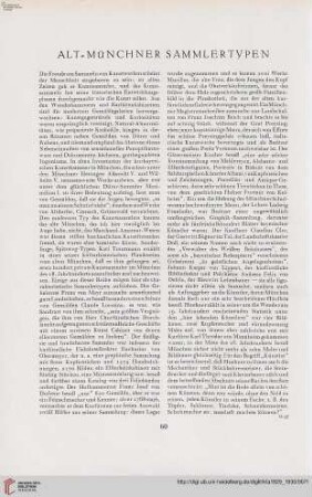 45: Alt-Münchner Sammlertypen