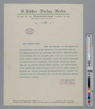 Brief an Richard Dehmel