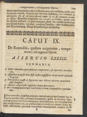 Caput IX. De Remediis, quibus exiguntur, temperantur, vel negantur Operae.