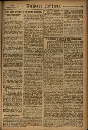 Dritte Ausgabe vom Sonntag, den 10. Februar 1924.