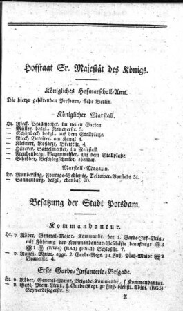 Hofstaat Sr. Majestät des Königs