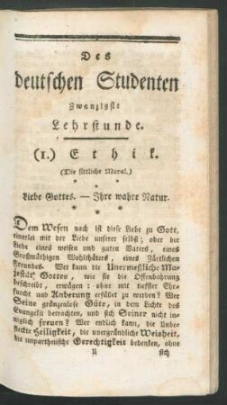[...] Zwanzigste Lehrstunde.
