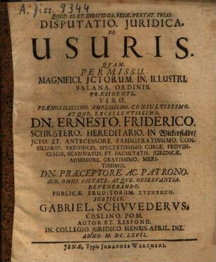 De usuris