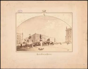 Kaiser-Wilhelm-Brücke, Berlin: Perspektivische Ansicht