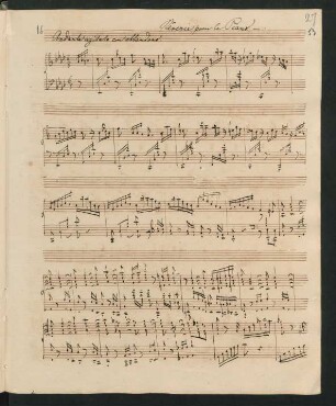 Rêverie pour le piano; pf; f-Moll