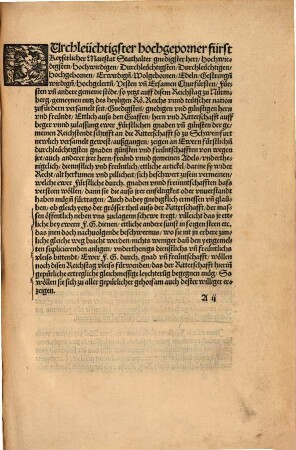 Dise der Grauen, herren gemainer Ritterschafft, vn[d] anderer beschwerden, sein Kay. Maiestat Stathalter, vnd den Reichstenden so in dem XXIII. jar zu Nürmberg versamelt gewest, vberantwort worden