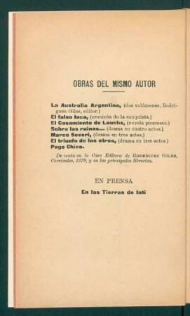 Obras del mismo autor
