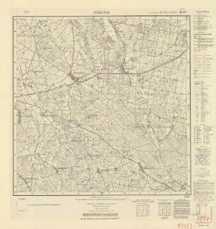 2493 (alte Nr.: 1097) Altkirchen, Meßtischblatt (4cm - Karte)