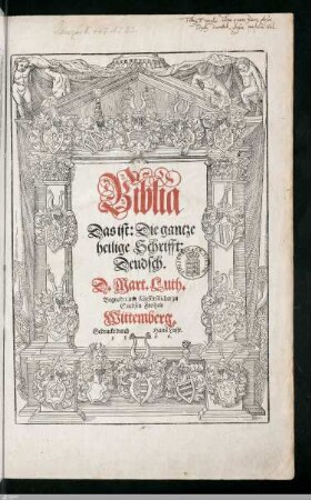 Biblia Das ist: Die gantze heilige Schrifft: Deudsch
