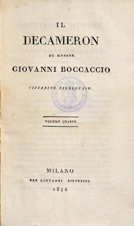 Il Decameron, 4