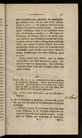 41-55, Abschnitt XII.-XV.