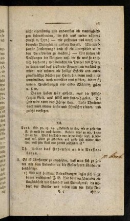 41-55, Abschnitt XII.-XV.