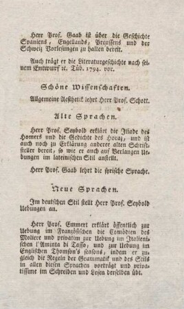 Schöne Wissenschaften