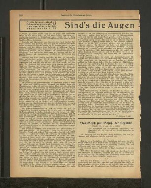 Das Gesetz zum Schutz der Republik
