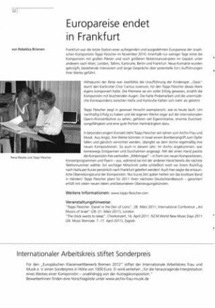 Europareise endet in Frankfurt