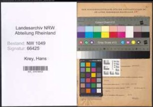 Entnazifizierung Hans Krey , geb. 05.03.1904 (Kaufmaennischer Angestellter)