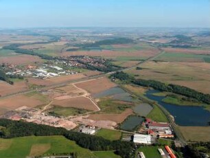 Schwabhausen : BAB A 4, Gewerbegebiet Günthersleben-Wechmar