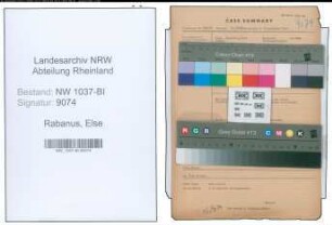 Entnazifizierung Else Rabanus , geb. 11.08.1900 (Krankenschwester)