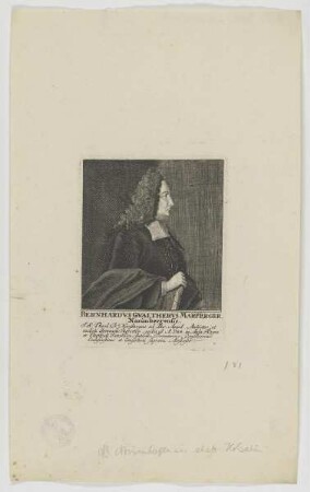 Bildnis des Bernhardvs Gvalthervs Marperger