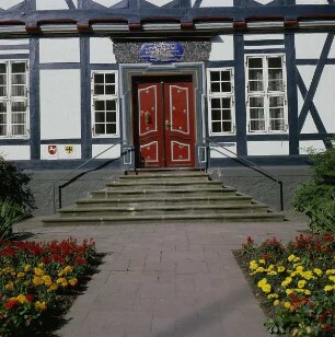Goslar. Portal in der Rosentorstraße 27, in der Altstadt