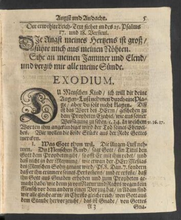 Der erwehlte Leich-Text stehet in des 25. Psalms 17. und 18. Versicul.