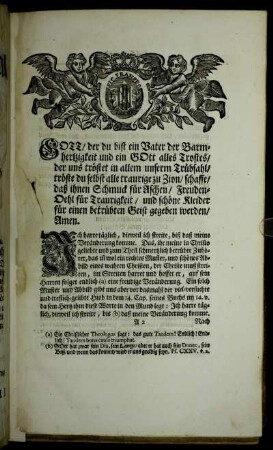 [Leichen- und Gedächtniß-Predigt.]