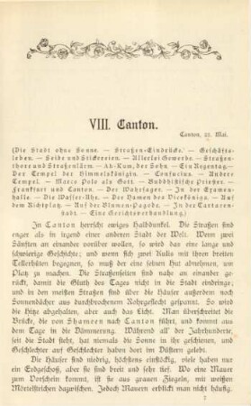 VIII. Canton