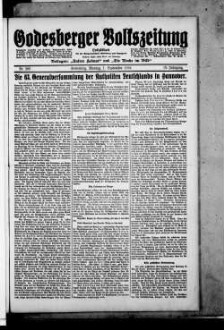 Godesberger Volkszeitung. 1913-1933