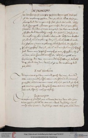 Paracelsus, Kommentar zum Johannesevangelium (Fragment)
