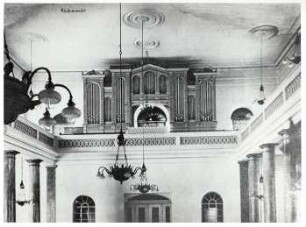 Bad Buchau, BC; Synagoge, Innenansicht mit Orgel