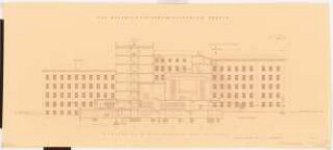 Reichsluftfahrtministerium, Berlin: Ansicht/Schnitt Hauptbau 1:100
