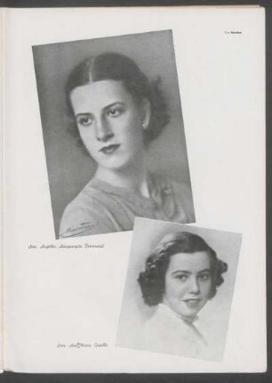 [Fotografías de] Srta. Angelita Artagaveytia Beramendi [y] Srta. Ana Maria Castillo