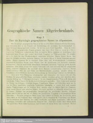Geographische Namen Altgriechenlands