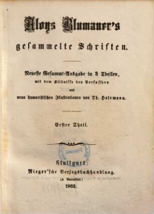 Aloys Blumauer's gesammelte Schriften : in 3 Theilen, 1. Virgils Aeneis, travestirt ...