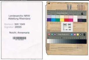 Entnazifizierung Annemarie Noichl , geb. 25.07.1916 (Polizeibeamtin)
