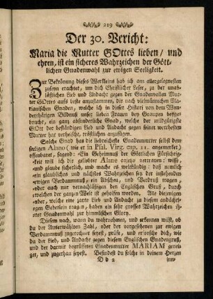 219-224, Der 30. Bericht; Sonnet