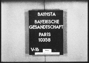 Tattenbach, Karl Graf von, in München, Nachforschung nach einer päpstlichen Dispens für Friedrich Adalbert Graf von Tattenbach