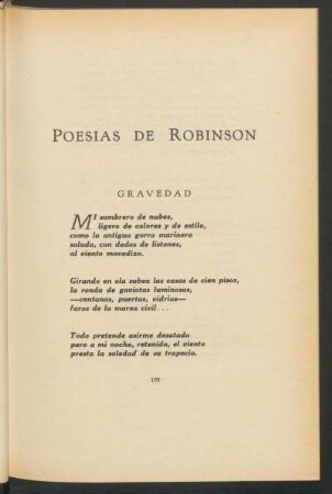 Poesías de Robinsón