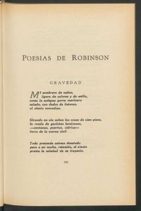 Poesías de Robinsón