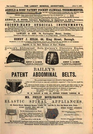The lancet. 1877, [4.] Advertiser