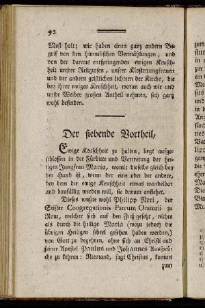 Der siebende Vortheil