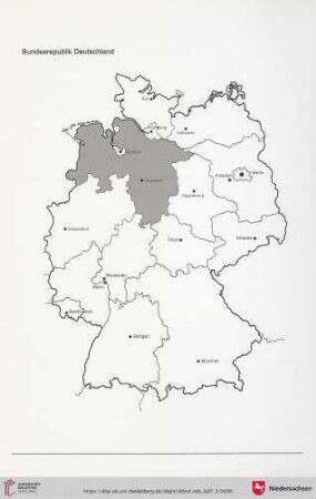 Karte Bundesrepublik Deutschland
