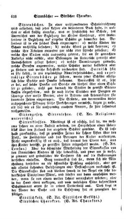 Sittlichkeit, (s. Art. Sittliches Gefühl)