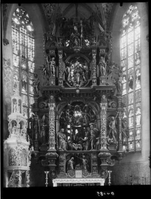 Überlingen Münster Sankt Nikolaus Hochaltar (Schnitzaltar) von Jörg Zürn (um 1613/1619) Gesamtansicht