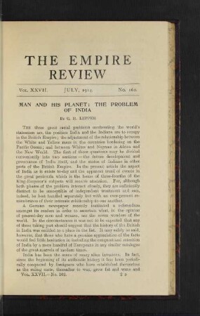 Vol. 27. July, 1914. No. 162.