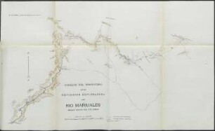 Croquis del derrotero de la espedicion esploradora del rio Mañiuales (brazo norte del rio Aisen)